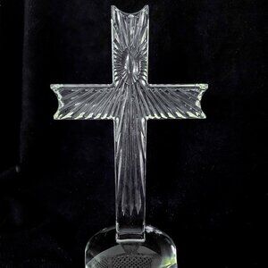 Waterford Crystal Spirituality Standing Cross 10" Made in ireland